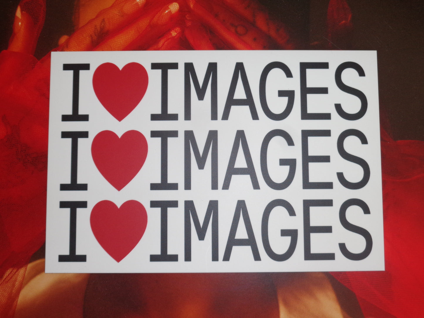 "I <3 Images" Postcard