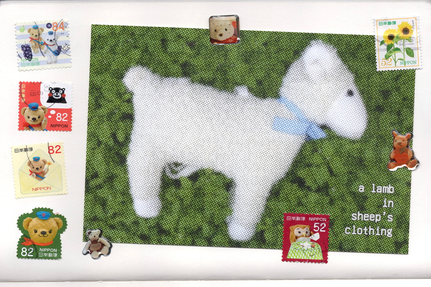 "A lamb in sheep's clothing" Postcard