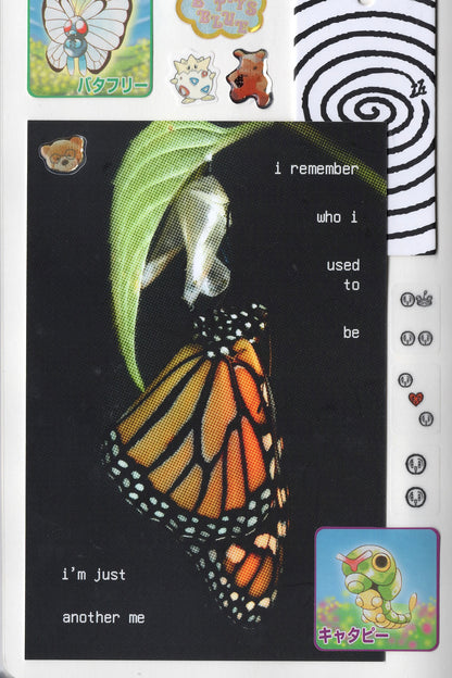 "I remember who I used to be" Postcard