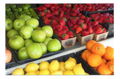Fruit Mart Postcard