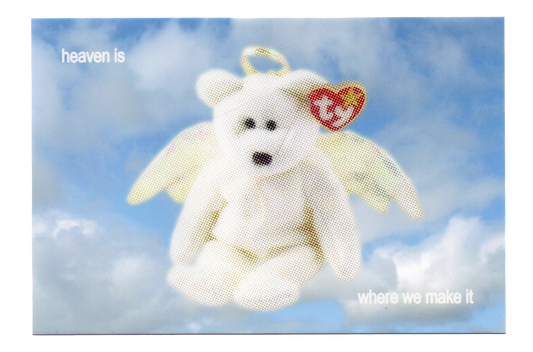 "Heaven is where we make it" Postcard