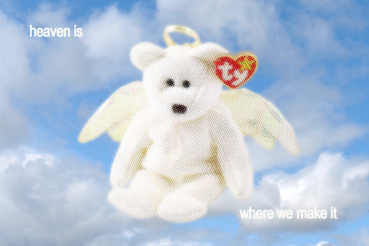 "Heaven is where we make it" Postcard