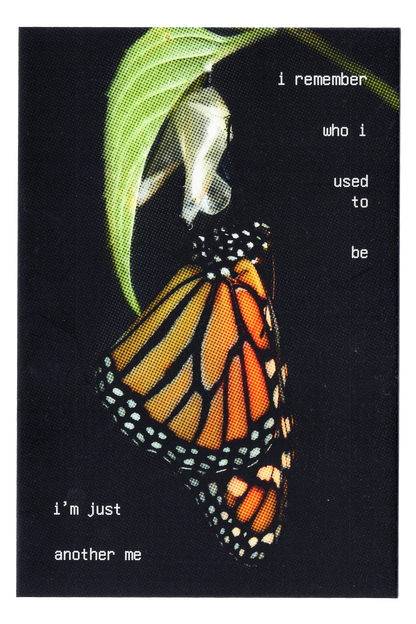 "I remember who I used to be" Postcard