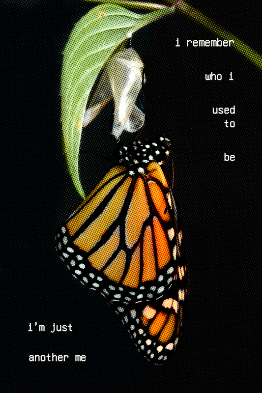 "I remember who I used to be" Postcard